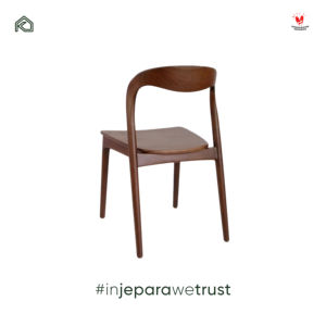 Chaise de salle à manger en teck massif minimaliste de luxe Asmaradana pour café, restaurant, maison, Jepara, Indonésie - Product Image 5