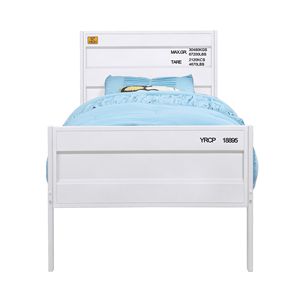 Letto matrimoniale in metallo bianco con piattaforma completa - Product Image 3