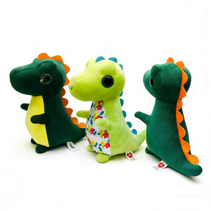 Peluche de dinosaure mignonne personnalisée, dinosaure en peluche dodu debout, poupée en peluche dinosaure aux grands yeux pastel - Product Image 4