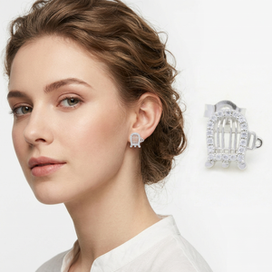 Prix usine meilleure vente à la mode 925 argent avec Zircon mignon Cage à oiseaux boucles d'oreilles en gros - Product Image 2