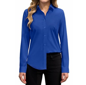 Camisas de Vestir de Alta Calidad con Diseño Personalizado, Camisas Formales de Oficina para Damas con Logotipo Personalizado - Product Image 4