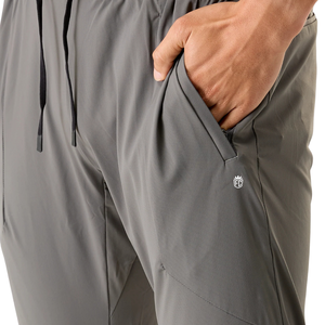 <b>Mens</b> Metal Grey Tapered Jogger Pants Lightweight <b>Stretch</b> Athletic Training Sweatpants OEM Custom Bulk Supply - Product Image 5