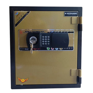 Coffre-fort ignifuge Hoshang HS-52C, couleur or élégante, serrure électronique moderne. - Product Image 1