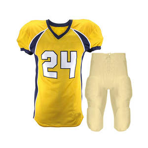 Uniforme de Fútbol Americano Personalizado al por Mayor para Hombre, Color Sólido, Anti-UV, Ligero y de Secado Rápido - Product Image 5