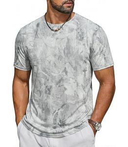 T-shirt décontracté pour homme, best-seller, 100 % coton tricoté, manches courtes, imprimé, anti-boulochage, écologique, fabriqué au Bangladesh - Product Image 1