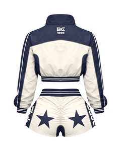 Ensemble sweat à capuche et short 2 pièces pour filles |   Survêtement de sport pour bébé |   Impression graphique personnalisée, usine OEM - Product Image 6