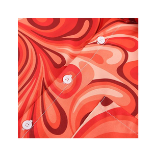 เสื้อฮาวายผ้าฝ้ายแท้ 100% สำหรับผู้ชาย พิมพ์ลายสับลิเมชั่นลายสับปะรดและดอกไม้ ผ้าป๊อปลิน ระบายอากาศได้ดี สไตล์รีสอร์ท รับผลิตแบบ OEM - Product Image 5