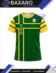 เสื้อยืดสั่งทำพิเศษสำหรับสตรีชมรม Chi Eta Phi สีเขียวเหลือง ปักตัวอักษรกรีก สไตล์ Preppy คอกลม ลำลอง เสื้อยืด CEPhi - Product Image 4