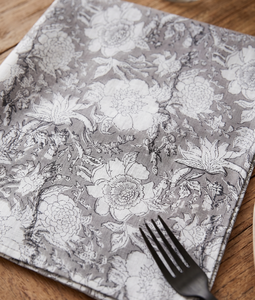Serviette de table en coton imprimé Bagru, faite à la main, réutilisable, pour la décoration de table de cuisine rustique, serviette de table en coton écologique - Product Image 2