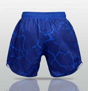 Shorts de boxe et de MMA en polyester et élasthanne respirant à taille élastique avec impression par sublimation, pour arts martiaux et combats, vente en gros - Product Image 3