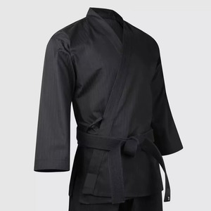 Uniforme de Karate Blanco para Hombre, 100% Algodón, Corte Regular, Cinturón Azul, Transpirable, Teñido Liso, Disponible en Stock, Ropa de Artes Marciales para Adultos - Product Image 3