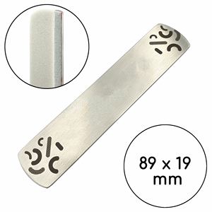 Limas de Uñas Profesionales para Salón de Belleza, Forma Recta, 89*19 mm, Limas de Uñas Acrílicas para Manicura, Herramientas de Acero Inoxidable para Arte de Uñas - Product Image 5