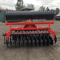 Arado de Discos de Alta Calidad con Motor Diésel de 3 Filas Montado en Tractor, Bomba de Motor para Labranza Profunda y Aflojamiento del Suelo