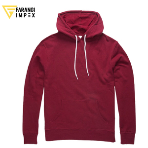 Sweat à capuche sport pour homme, coupe ample, style streetwear, brodé, 250 GSM, taille US, bleu marine, en tissu French Terry régulier - Product Image 4