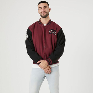 Veste universitaire de haute qualité pour hommes et logo personnalisé, veste universitaire tendance avec logo brodé personnalisé pour homme - Product Image 1