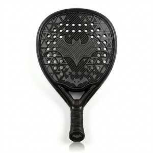 Raquette de padel en fibre de carbone bleu marine de haute qualité, logo personnalisé, raquette de padel professionnelle, noyau souple en EVA, carbone 12K, raquette de tennis - Product Image 4