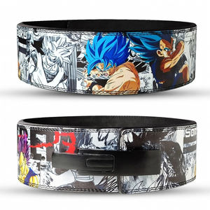 Cinturón de Levantamiento de Pesas de Cuero de 10 mm con Estampado Completo por Sublimación, Diseño Anime para Sentadillas y Levantamiento de Pesas, Nuevo Diseño, Equipo de Gimnasio - Product Image 4