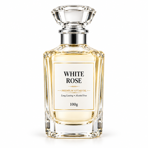 Huile d'Attar Premium à la Rose Blanche 250g, Parfum Corporel Floral Moderne et Tendance, Longue Durée, Sans Alcool, Luxe, Unisexe - Product Image 1