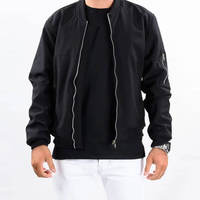 Blouson Bomber Homme Grande Taille Personnalisé Marque Privée Imperméable Écologique Léger Décontracté Hiver Effet Délavé