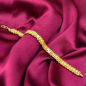 สร้อยข้อมือผู้ชายแบบกล่องชุบทองไมโคร 14K18K24K พร้อมตัวล็อคแบบ S-Hook ขายส่ง เครื่องประดับแฟชั่น อุปกรณ์เสริมสำหรับผู้ชายสุดหรู - Product Image 1