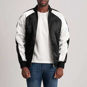 Premium Satin <b>Jacket</b> for <b>Men</b> & Women | Custom Logo Embroidery | Varsity Coach Bomber <b>Jacket</b> | Factory Direct Wholesale - Product Image 3