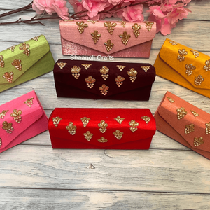 Traditional Embroidered Pattern Work Case Wedding Return Gifts Handbags Purses Clutch for Women's Gift for Wedding Favors - Product Image 6