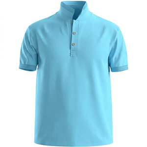 เสื้อโปโลปักโลโก้ตามสั่ง แขนสั้น สำหรับผู้ชาย สวมใส่ได้ทั้งแบบลำลองและธุรกิจ ชุดยูนิฟอร์ม เสื้อกอล์ฟ ระบายอากาศได้ดี ซับเหงื่อ ผลิตแบบ OEM - Product Image 3