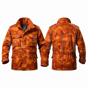 <b>Heavy</b> <b>Duty</b> OEM ODM Camouflage Outdoor Windproof Utility Work Jacket <b>Coat</b> Multi Pocket Long Sleeve Casual Custom Logo Jacket - Product Image 4