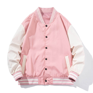 Nouvelle Veste de Sport en Polyester Style Loisirs Jeunesse Automne, Col Montant, Personnalisable, Rose – Vente en Gros Usine - Product Image 4