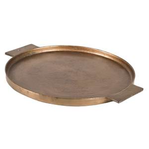 Modern Metal <b>Gold</b> Plated Croc Pattern Decorative <b>Tray</b> Embossed Metal <b>Serving</b> Decorative <b>Tray</b> for Home Decor - Product Image 3