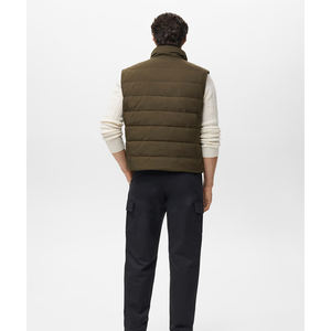 Chaleco Acolchado de Plumón para Hombre, Cálido para Invierno, con Bolsillos con Cremallera, Resistente al Viento, Chaqueta Sólida, Gruesa, Acolchada, Ligera, Transpirable - Product Image 5