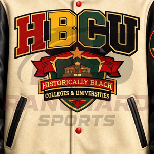 Chaqueta ligera para hombre estilo HBCU, cómoda y personalizada, chaqueta universitaria, chaqueta de colegio, chaqueta varsity hecha a medida. - Product Image 5