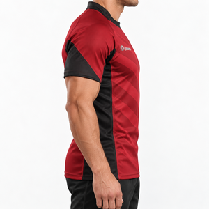 Maillot de rugby haut de gamme, vêtements de sport personnalisés, t-shirt par sublimation, tissu respirant, construction légère, coupe confortable, anti-humidité - Product Image 3