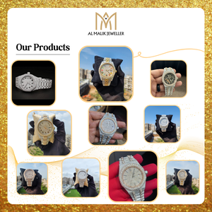 Reloj Royal Moissanite VVS Color D, Completamente Cubierto de Diamantes, Reloj de Moda de Alta Gama, Nuevo Cierre Desplegable, Acero Inoxidable, Estilo Hip-Hop - Product Image 3