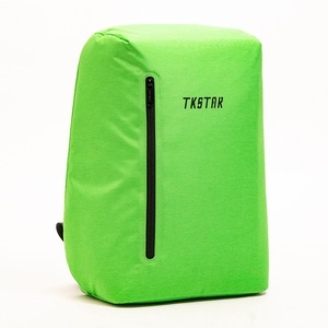 Green Hidden Zipper Anti-theft <b>Backpack</b> Versatile Bag Business Bag <b>Simple</b> Casual Design - Product Image 2