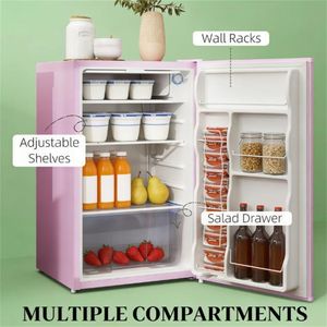 Mini Refrigerador Rosado, Refrigerador de Diseño Compacto - Product Image 2