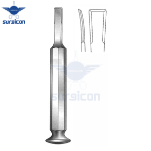 Osteotome chirurgical courbé Tessier, longueur 16 cm / 6-1/4 pouces, largeur 10 mm, pour la découpe et la mise en forme précises des os - Product Image 2