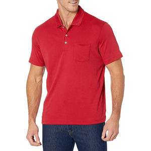 Polo de manga corta de buena calidad, servicio OEM, diseña tus propios polos para hombre, polos personalizados de manga corta lisos. - Product Image 2