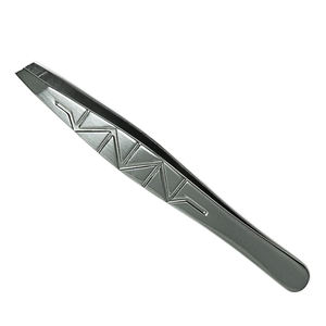 Pinzas de cejas inclinadas de alta calidad para depilación con hilo, pinzas para eliminar el vello con mango cómodo - Product Image 4