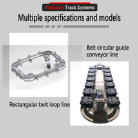 Mise à niveau de l'automatisation industrielle |   Cadre en aluminium durable, design réglable, ceinture, rail incurvé