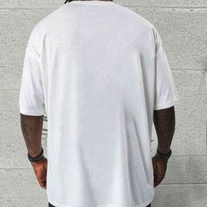 Camisetas de Hombre de Alta Calidad, 100% Algodón, Impresión DTG, Diseño de Letras, Tejido de Punto, Talla Grande, Unisex, Logotipo Personalizado, Peso Pesado - Product Image 4