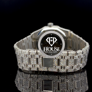 Reloj de Lujo para Hombre con Diamantes, de Acero Inoxidable, Analógico, Automático, con Caja Redonda y Esfera Decorada - Product Image 3