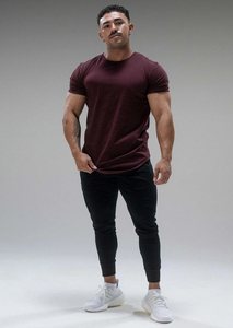 T-shirt de sport pour homme personnalisé en gros, mélange de coton respirant, impression de logo OEM, commandes en gros au prix direct usine - Product Image 4