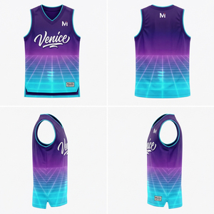 Rugged Sublimated Basketball Uniform Custom Team Gear Jersey Shorts Set Moisture Control <b>Athletics</b> Basketball Wear - Product Image 6