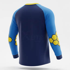 Jersey de Portero de Manga Larga de Talla Grande, Calidad Profesional, Uniforme de Fútbol 100% Poliéster para Partidos y Entrenamientos - Product Image 3