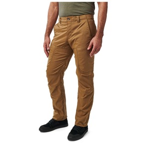 Pantalones de Trabajo para Hombre, Color Marrón, Corte Recto, Múltiples Bolsillos, Material de Lona, Transpirables, Peso Medio, Estilo Otoñal - Product Image 3
