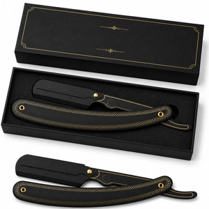 OEM Professional Straight Razor Plastic Handle Barber <b>Shaving</b> Razor Custom Logo - Product Image 6