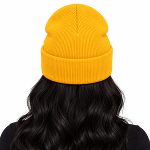 Gorro de Punto para Mujer PDK, Gorro de Invierno Suave con Logotipo Decorativo, Ajuste Elástico Cómodo y Estilo Clásico Informal para Clima Frío - Product Image 2