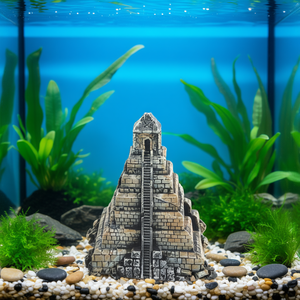 Decoración Piramidal para Acuario Yommy, 13cmx11cm, Adorno para Tanque Estilo Piedra - Product Image 3