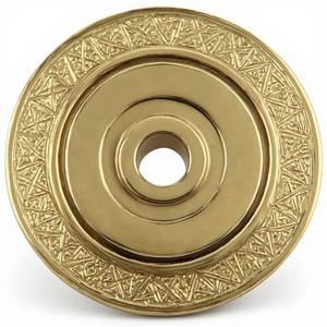 Placa Trasera Decorativa de Latón Sólido Diseñada para Puertas Interiores Clásicas con Construcción Elegante y Duradera - Product Image 5